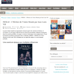 Fantasy Novels - France Net Infos
